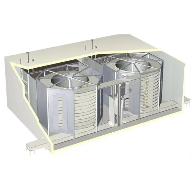 식품 냉동고를 위한 경제적인 맞춤형 IQF 나선형 냉동고 증발기 코일
