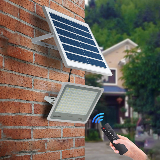 SUNDE 2024 IP65 Waterproof 1000W LED Solar Floodlight Portable Rechargeable Outdoor Projector Lamp with ABS Body New Arrival