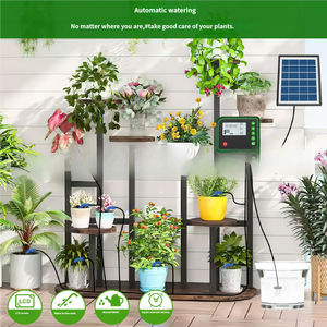 Sistema de Riego por Goteo Automático con Energía Solar de 15 Metros, Kit de Riego Inteligente con Temporizador para Balcón, Invernadero y Plantas en Maceta - Product Image 6