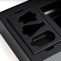 Boîte rigide à couvercle avec finition mate et insert en plastique personnalisé pour l'emballage de marques de luxe (OEM/ODM)