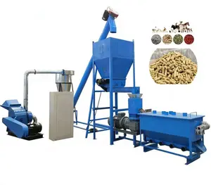 Animal Feed Processing Machine/Professional Automatic Pellet Pelletizer Production Line