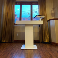 Kkmark Control Tower DJ Stand Booth pour deux lecteurs CD Pioneer CDJ 3000, Denon SC6000 et deux platines RANE Twelve