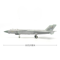 Modèle de chasseur furtif chinois Chengdu J-20 Fire Fang de la série militaire créative 1:72, jouets pour garçons, blocs de construction
