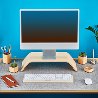 Support d'ordinateur en bois de bambou SAMDI SD-003Ba, design moderne, résistant à la compression et à la flexion, pour le bureau ou la salle d'étude