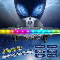 Drone UFO Dowellin pour enfants et débutants, avion télécommandé avec lumière, quadricoptère hélicoptère télécommandé avec vol stationnaire automatique