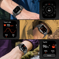 LIGE BWQX18 GPS linterna LED Smartwatch brújula Dial llamada Monitor de oxígeno en sangre intelecto batería de larga duración reloj inteligente Android