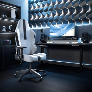 Silla <span class=keywords><strong>Gamer</strong></span> 4D Premium Gris, Reclinable <span class=keywords><strong>180</strong></span> <span class=keywords><strong>Grados</strong></span>, Transpirable, de Lino, Silla de Oficina Ergonómica Premium con Ruedas - Product Image 4
