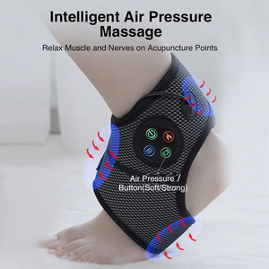 Versátil Aquecimento e Vibração Tornozelo Brace com Ar Pressão Massagem Pain Relief Tornozelo Suporte para Proteção - Product Image 3