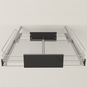 Armadio da cucina estraibile in larghezza regolabile estraibile cestini da cucina <span class=keywords><strong>con</strong></span> cuscinetto a sfere per soluzione di armadio da cucina - Product Image 2