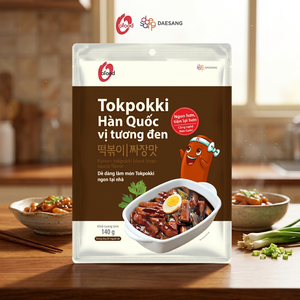 Jjajang Tokpokki Coreano 140g al por Mayor O'food |   Pastel de Arroz Instantáneo con Salsa de Frijoles Negros |   No picante - Product Image 1