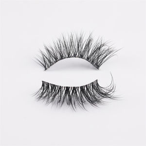 개인 라벨 가짜 밍크 보이지 않는 밴드 비건 코너 속눈썹 블랙 부드러운 얇은 밴드 투명 투명 밴드 3D 하프 스트립 속눈썹 - Product Image 1