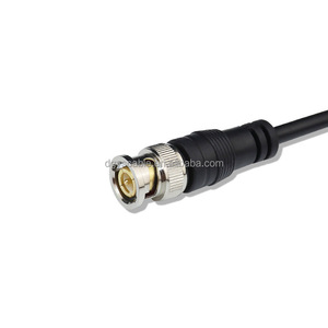 BNC plaqué or mâle à mâle double connecteur RJ58 câble coaxial <span class=keywords><strong>surveillance</strong></span> câble vidéo Q9 Jumper 50hm 1m2m - Product Image 3