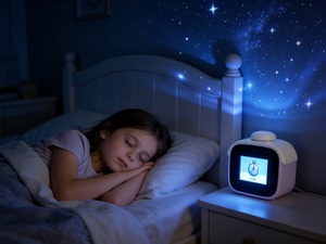 WiFi AI Talking Alarm Clock Voice-Activated Educational Toy AI Conversation Custom Alarms Night <b>Light</b> 16GB Storage App Remote - Product Image 5