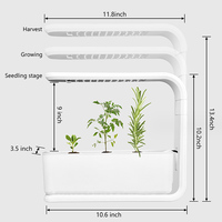 Kit Sistem Hidroponik Kecil, Kebun Cerdas Dalam Ruangan, Kit Hidroponik untuk Menanam Sayuran, Sistem Hidroponik untuk Pot Tanaman di Dapur