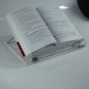 Support de livre de recettes en acrylique transparent, porte-recettes transparent pour la cuisine et le bureau - Product Image 1