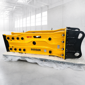 Martillo Hidráulico Abierto SOOSAN SB151 en Estado Nuevo con Componentes Hidráulicos Principales para Excavadora, Construcción y Demolición - Product Image 1