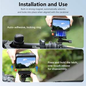 Support universel à dégagement rapide Amazear pour Insta360 GO Ultra, adaptateur métallique avec vis 1/4\" pour trépied et accessoires - Product Image 3