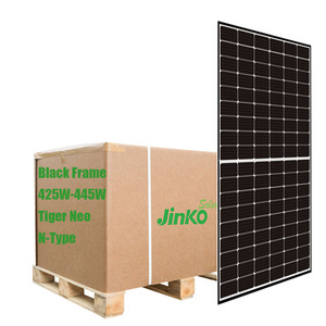 แผงโซลาร์เซลล์สีดำ445 W 450W 540W 590W 600W 640W PV N-Type N สำหรับใช้ในบ้าน54HL4R N-(V) 425-445วัตต์ - Product Image 1