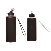 Flasque en TPU souple sans BPA de 150ml 200ml 250 300ml pour vélo de course portable pliable pour le sport