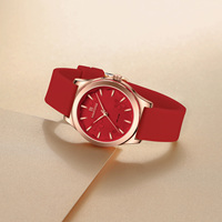 Jam Tangan Quartz NAVIFORCE 5051 Terbaru, Merek Mewah, Wanita, Tali Silikon, Tahan Air, Motif Bunga, Relogio Feminino