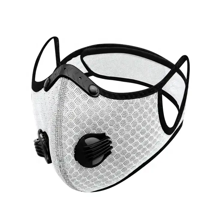 Маски для езды на велосипеде с 5-слойным фильтром из углеродного полиэстера, маски для лица, модные спортивные маски с клапаном для пыли