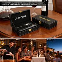 Ensemble cadeau ouvre-bouteille de vin de haute qualité, ouvre-bouteille électrique sans fil avec bouton de commande pour toutes les occasions