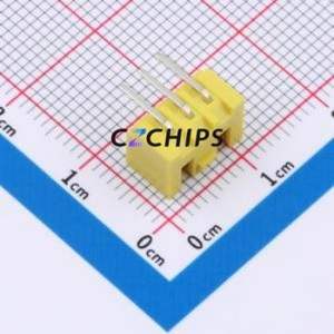 BX-HA2.54-3PWZ-Y Wire-to-Board Pin Header Bent Lead Through Hole,P=2.5mm Connector 1x3P 2.5mm Right Angle Insert XHB - Product Image 2