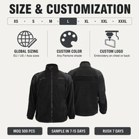 Fournisseur en gros de vestes uniformes avec logo personnalisé, veste coupe-vent en polaire unisexe pour le travail, automne-hiver, chaude