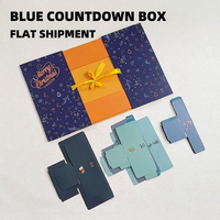 Emballage personnalisé pour calendrier de l'avent, calendrier de l'avent de luxe à remplir, boîte cadeau vide pour compte à rebours de Noël, 24 jours, boîte mystère DIY