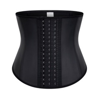 Iron Grip Sports Alltags-Style XS Taillengürtel Dünner Körperformer mit Haken-Dekoration Atmungsaktive Bauchkontrolle Matt-Latex
