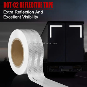 5厘米 * 10m白色DOT-C2反光带安全醒目贴纸防水反光带车载条 - Product Image 1