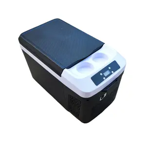 15L -20 graus DC Compressor Car Refrigerador LED Truck Mini Freezer Mini Car Refrigerador para Camping Outdoor Caravan