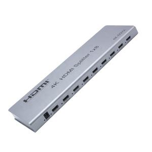Répartiteur <span class=keywords><strong>HDMI</strong></span> 4K 60Hz HDMI2.0 1x8 Répartiteur <span class=keywords><strong>multi</strong></span>-écran partage affichage vidéo convertisseur RS232 pour caméra ordinateur portable PC vers moniteur TV - Product Image 1