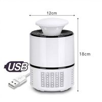 Lampe anti-moustiques silencieuse et sûre, alimentée par USB, UV 365nm, pour bébés/animaux domestiques 20 ㎡   Pièges à moustiques électriques pour usage domestique