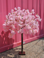 Dekorasi Pohon Sakura Buatan yang Menawan, Bunga Abadi Buatan Tangan, Tanaman Sutra Buatan, Plastik Ramah Lingkungan untuk Paskah