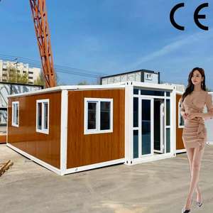 Casa prefabricada plegable expandible, fácil de instalar, casas de refugiados plegables de 20 pies, campamentos temporales, Oficina de sitio Elter - Product Image 1