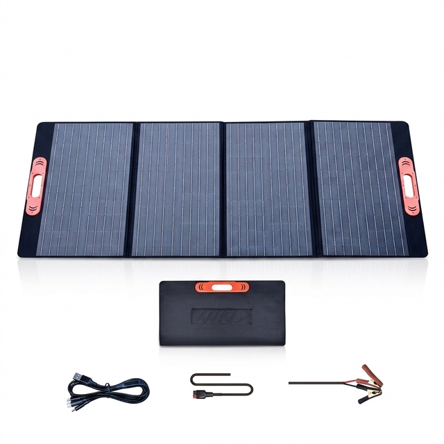 Foldable Solar Panel Waterproof Portable Solar Charger for Camping Hiking Travel Outdoor Emergency Power Supply