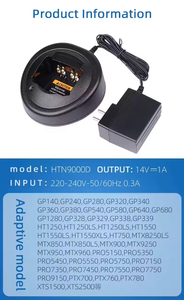 Chargeur de bureau pour batterie HTN9000D, chargeur de batterie au lithium AC/DC 5W pour radio bidirectionnelle Mototrbo GP328, talkie-walkie - Product Image 6