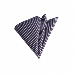 ผ้าพันคอผ้าฝ้ายลายขาวและเทาคลาสสิก - Product Image 2