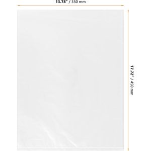 Sacs en plastique pour produits frais, 14x18 pouces, transparents, pour le stockage des fruits, légumes, pain, cuisine, réfrigérateur - Product Image 2