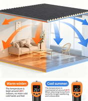 Panneau sandwich extérieur en aluminium avec âme en PU, ignifuge, insonorisant, écologique, double couche isolante pour la construction