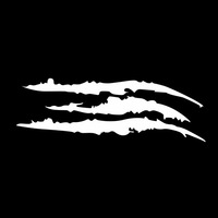Autocollant en vinyle réfléchissant imperméable YECAI Monster Claw Scratch pour phare de voiture, hayon, adaptable à toutes les voitures