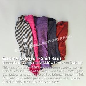 Trapos de Algodón 100% Multiusos, Trapos de Camisetas de Colores, Trapos de Algodón Industriales para Limpieza - Product Image 2