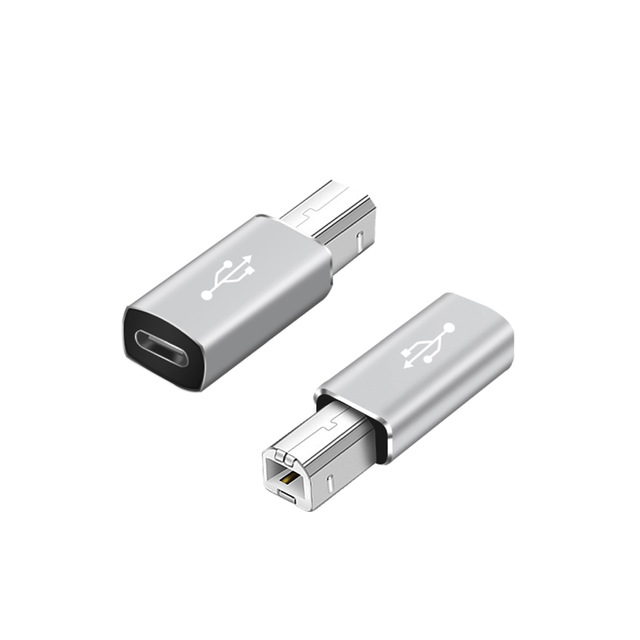 USB 3.1Type C Female to USB B Male Scanner Converter Male Adapter for Laptop Phone Printer Computer Carplay