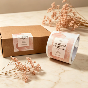 ฉลากบรรจุภัณฑ์แบบกำหนดเอง, สติกเกอร์ติดสินค้า, การพิมพ์แบบติดเอง, โลโก้แบรนด์, ม้วนฉลากทรงกลม, สติกเกอร์ไวนิลกันน้ำ - Product Image 1