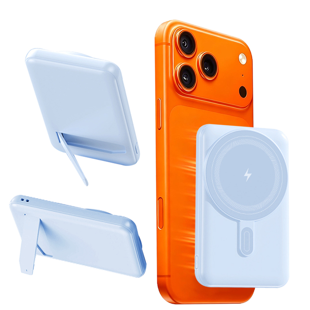 Wireless Power Bank Magnetic 10000mAh With Stand Powerbank 15W Fast Charging Mini Power Banks for Phone