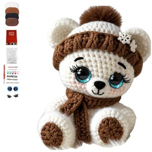 Kit de Crochet para <span class=keywords><strong>Principiantes</strong></span>, Kit de Animales <span class=keywords><strong>Amigurumi</strong></span>, Tutoriales en Video <span class=keywords><strong>Paso</strong></span> <span class=keywords><strong>a</strong></span> <span class=keywords><strong>Paso</strong></span>, Crea 3 Dinosaurios de Crochet, Hilo Ecológico - Product Image 2