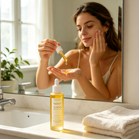 Sérum Huile Visage Bio au Jojoba Doré et Néroli Marque Blanche – Nourrissant, Apaisant, Éclaircissant – Soin Visage 30ml