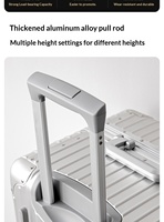 Valise Trolley Grande Capacité en Aluminium Modèle Coffre, Nouvelle Arrivée 2025, Vente en Gros Usine, Valise Métallique