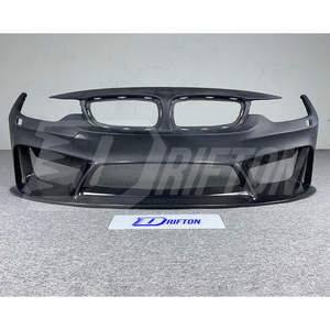 Para BMW M3 M4 F80 F82 F83 Parachoques delantero de fibra de carbono parcial de estilo 3D - Product Image 2
